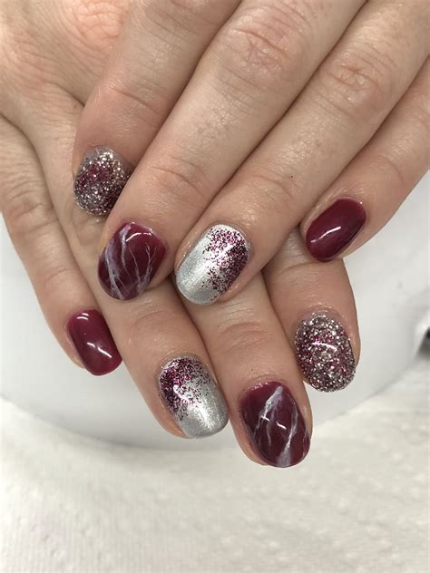 Cranberry Marble Fall Glitter Ombré Gel Nails Opi Thanks Glog It’s