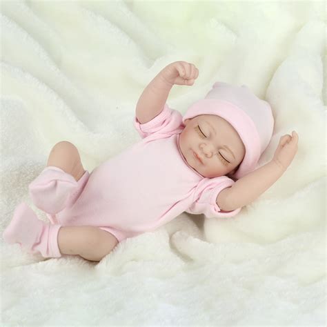 reborn baby doll full body vinyl silicone mini newborn girl doll