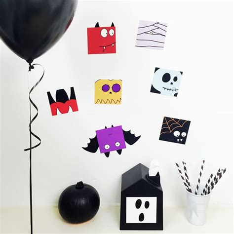 printable halloween fun cards  coloring option