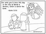 Luke Nativity sketch template