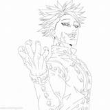 Ban Deadly Sins Coloring Seven Pages Taizai Nanatsu Printable Xcolorings 103k Resolution Info Type  Size Jpeg sketch template