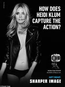 heidi klum nude in suggestive new sharper image campaign