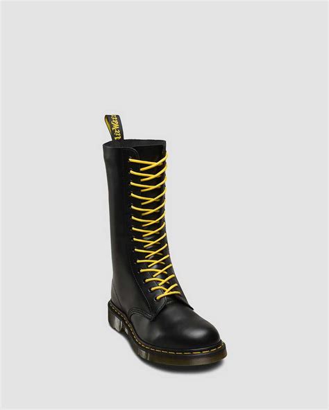 yellow  laces   eye dr martens