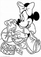 Mouse Minnie Coloring Pages Printable Print sketch template