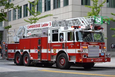 ladder  fire department city  cambridge massachusetts