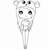 Chibi Cute Panda Drawing Girl Instagram Drawings Kawaii Bff Coloring Girls Desene Pages Template Fete Cu Easy Halloween Desenho Cartoon sketch template
