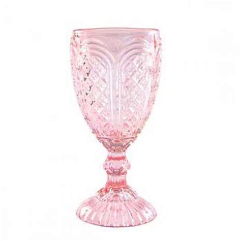 Blush Pink Carousel Goblet 11 5 Oz Rental Taylor Rental Party Plus