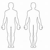 Body Human Silhouette Clipart Outline Printable Library sketch template
