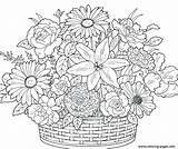 Coloring Pages Flower Flowers Printable Size Summer Adult Difficult State Adults Beautiful Floral Color Wildflower Getcolorings Getdrawings Print Colorings sketch template