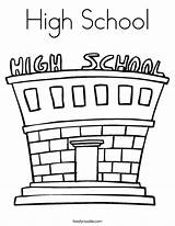 Coloring School Building Pages Library Clipart Schools High sketch template