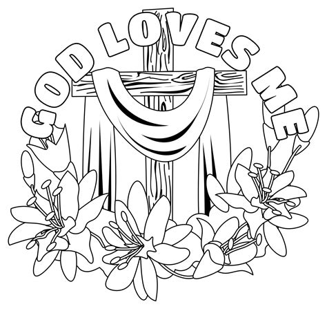 love god coloring pages