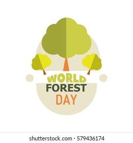 world forest day poster flat style stock vector royalty