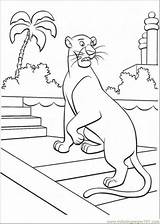 Coloring Jungle Book Pages Bagheera Library Clip sketch template