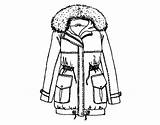 Coat Winter Coloring Scarf Colorear Coloringcrew Getdrawings Clothes Getcolorings sketch template
