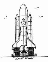 Ruimtevaart Kleurplaten Shuttle sketch template