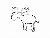 Moose Drawing Coloring Kids Pages Face Elk Popular Getdrawings Paintingvalley sketch template