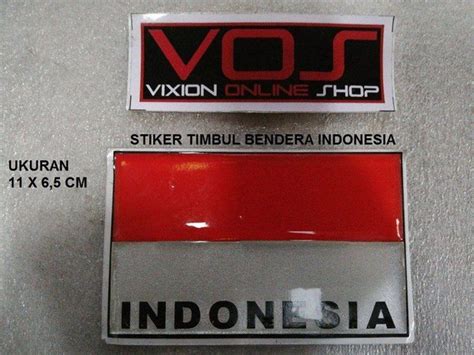 jual logo emblem bendera merah putih indonesia  lapak vixion  shop bukalapak