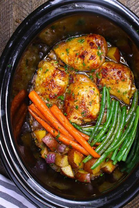 Slow Cooker Honey Garlic Chicken Recipe With Video Tipbuzz