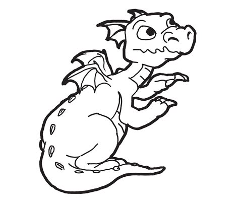 baby dragon coloring home