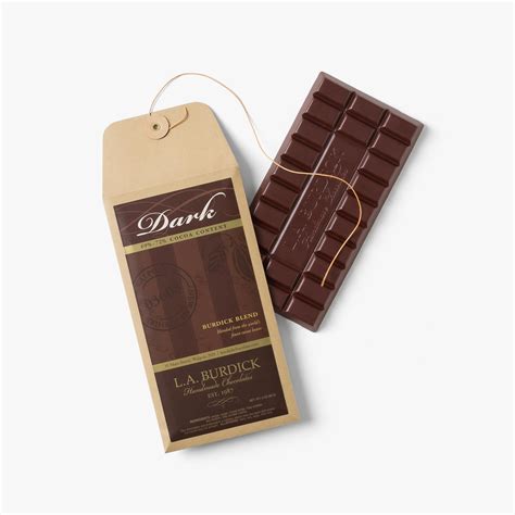 dark chocolate bar la burdick chocolates
