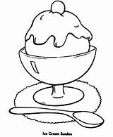 Ice Cream Coloring Sundae Pages Sandwich Color Kids Printable Getcolorings Print Chocolate Template sketch template