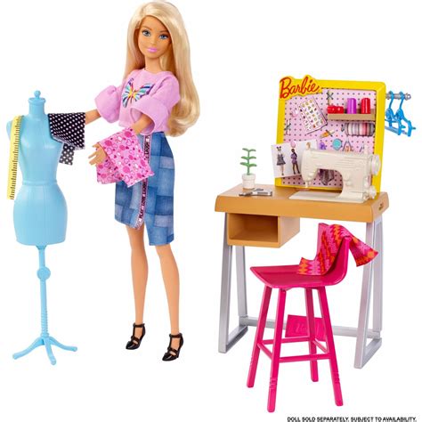 barbie career places fashion design studio playset  themed