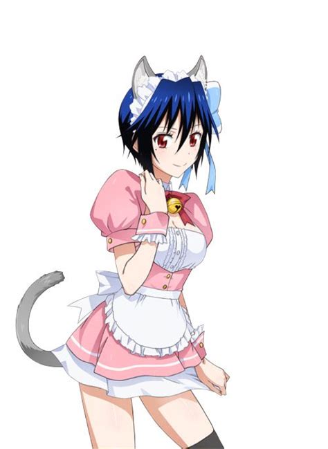 anime character  pink  white dress  cat ears   head