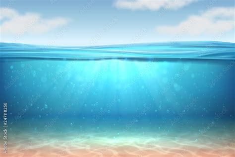 realistic underwater background ocean deep water sea  water