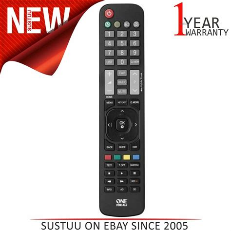 One For All Lg Tv Replacement Remote Control│no Set Up Required│black