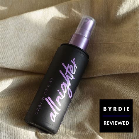 urban decays  nighter long lasting makeup setting spray review