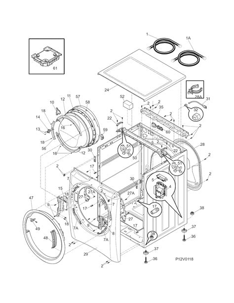 electrolux washer parts model eiflwhmb sears partsdirect
