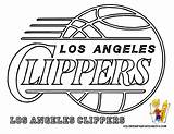 Coloring Clippers Los Angeles Nba Pages Lakers Print Basketball La Clipart Printable Sheets Kids Para Preschool Template Cliparts Library Popular sketch template