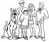 Scooby Halaman Mewarnai Tokoh Daphne Shaggy Animasi Kiri Scrappy sketch template