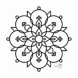 Rangoli Colouring Printable Pages Five Sheets Digital Request Something Order Custom Made Just sketch template