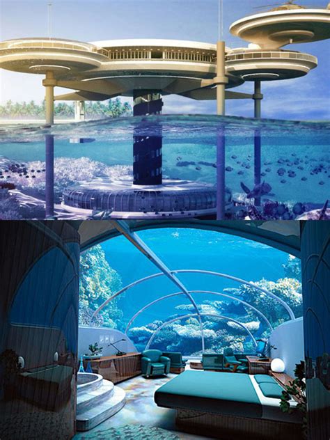 manta resort underwater room    incredible underwater hotel rooms techeblog