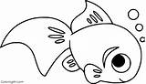 Goldfish Coloringall Colouring sketch template