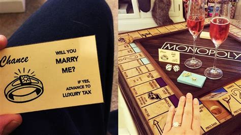 Guy Creates Custom Monopoly Board To Propose And It S