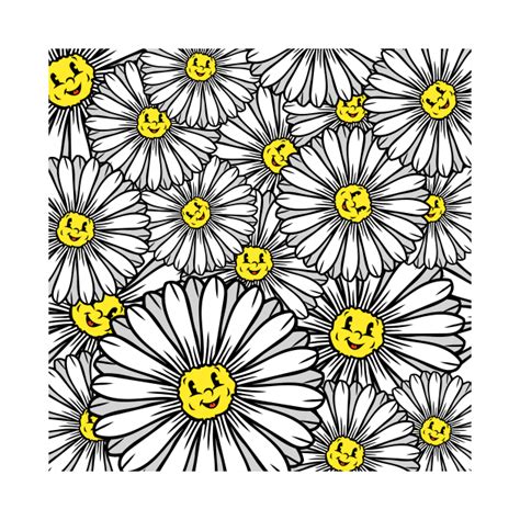 daisy flowers pattern daisy flowers  shirt teepublic