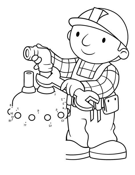 bob  builder fix  tap water coloring  kids coloring book