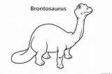 Dinosaur Brontosaurus Freekidscoloringpage sketch template