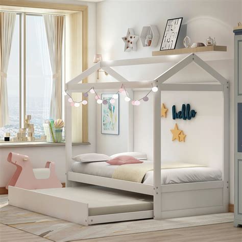 modernluxe kids house bed  trundle walmartcom walmartcom