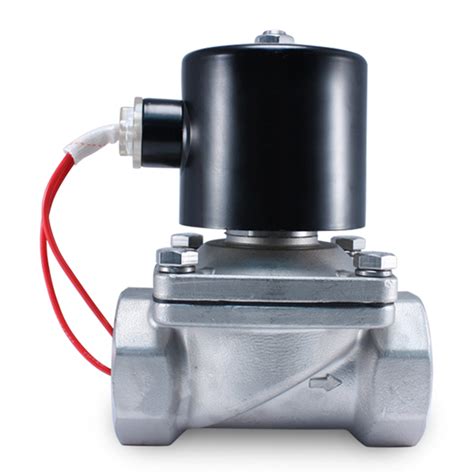 volt ac stainless steel solenoid valve  water air gas fuel