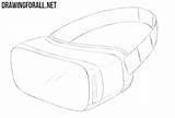 Vr Headset Draw Drawing Lesson sketch template