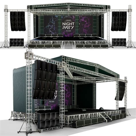 model concert scene ultra  festival miami ultra  festival concert stage design