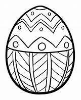 Egg Easter Colour Drawing Clipart sketch template