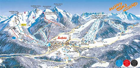 seefeld gschwandtkopf piste map plan  ski slopes  lifts onthesnow
