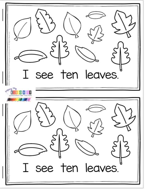 fall freebie keeping  kiddo busy fall kindergarten