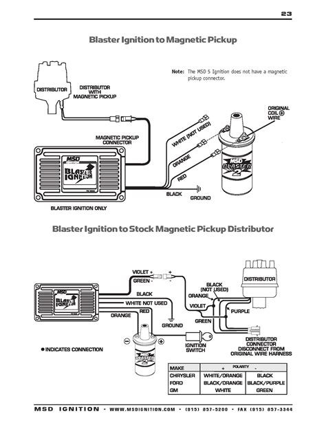 msd distributor wiring diagram chevy