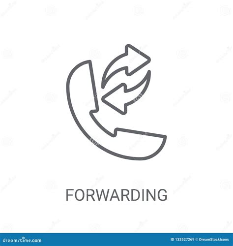 forwarding icon trendy forwarding logo concept  white backgro stock vector illustration