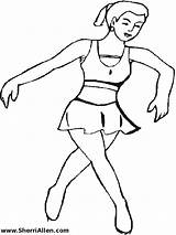 Coloring Dance Pages Dancer Jazz Drawing Printable Ballet Getdrawings Sherriallen Popular Results sketch template